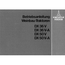 Deutz DX36 V VA - DX50 V VA Operators Manual